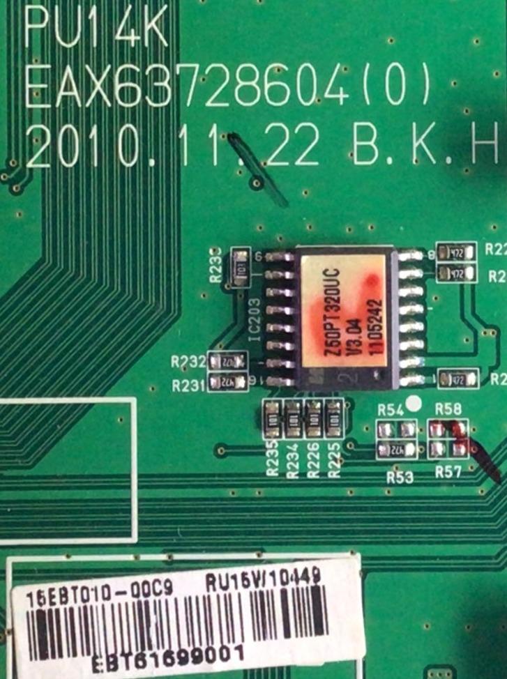 MAIN PARA TV ZENITH / NUMERO DE PARTE EBR68293441 / EBT61699001 / EAX63728604 / PANEL PDP50T30010 / MODELOS Z50PT320-UC / Z50PT320-UC.AUSAZUR / 50PT350-UD - Imagen 2