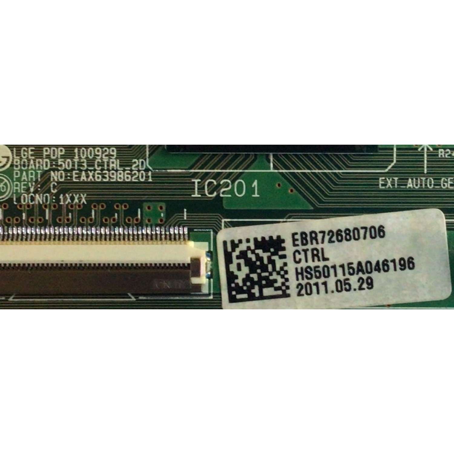 MAIN LOGICA PARA TV ZENITH / NUMERO DE PARTE EBR72680706 / EAX63986201 / 50T3_CTRL_20 / PANEL PDP50T30010 / MODELOS Z50PT320-UC / Z50PT320-UC.AUSAZUR / 50PT350-UD - Imagen 2