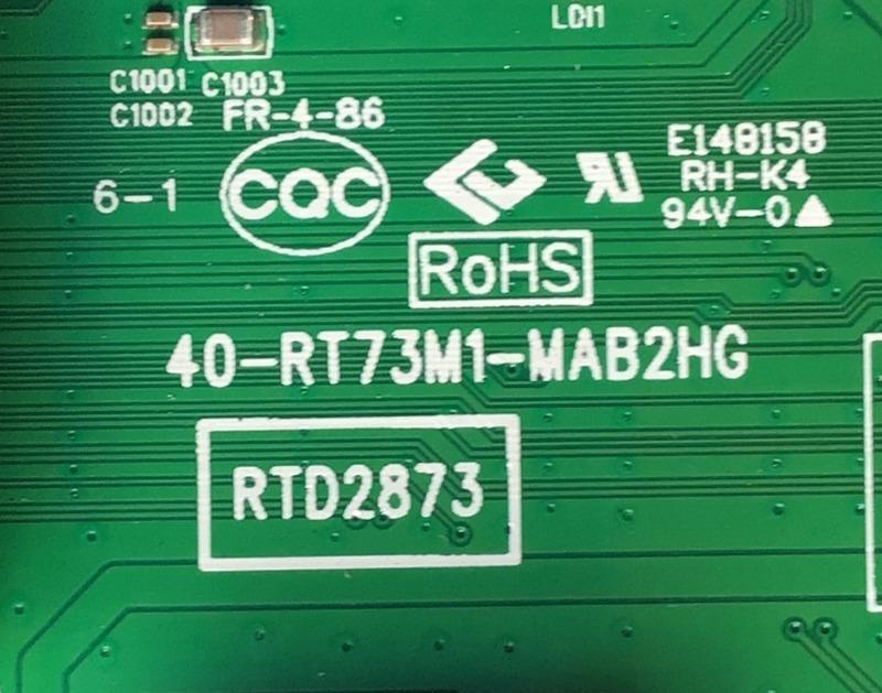 MAIN PARA SMART TV TCL 4K QLED DOLBY VISION HDR ROKU RESOLUCION (3840 X 2160) / NUMERO DE PARTE 08-AU65CUN-OC406AA / 40-RT73M1-MAB2HG / 08-RT73002-MA200AA / 08-RT73002-MA300AA / GTC007593A / V8-RT73K01-LF1V1516 / 20284930MA1280 / MODELO 65Q825 - Imagen 3