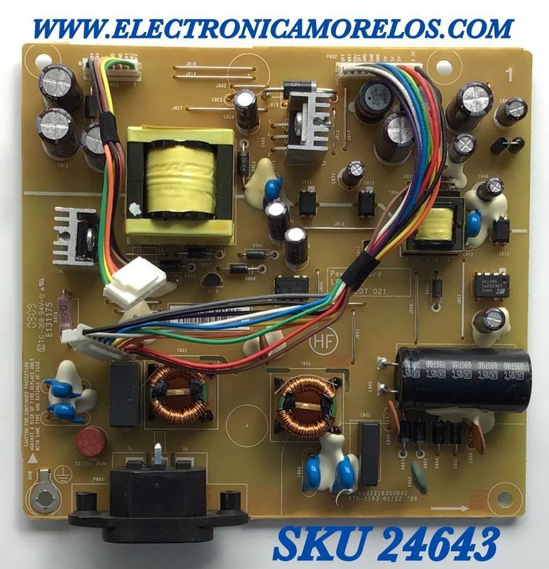 FUENTE DE PODER PARA MONITOR DELL / NUMERO DE PARTE 55.7A2A3.MAZG / 48.7A207.021 / L8316-2 / 12264651 / 9331P34979 / 9331P6271 / 55.7A203.A32G / PANEL LM220WE5 (TL)(A1) / MODELO G2210T