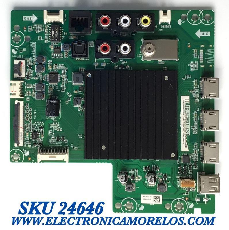 MAIN PARA SMART TV VIZIO UHD CON HDR RESOLUCION (3840 x 2160) / NUMERO DE PARTE 6M03M0003E00R / TD.MT5691.U761 / A0002M00J / 2C641F884CCA / AP10230766 / PANEL V500DJ6-D03 REV.CB/ MODELO V505-H9 LIAIZBMW