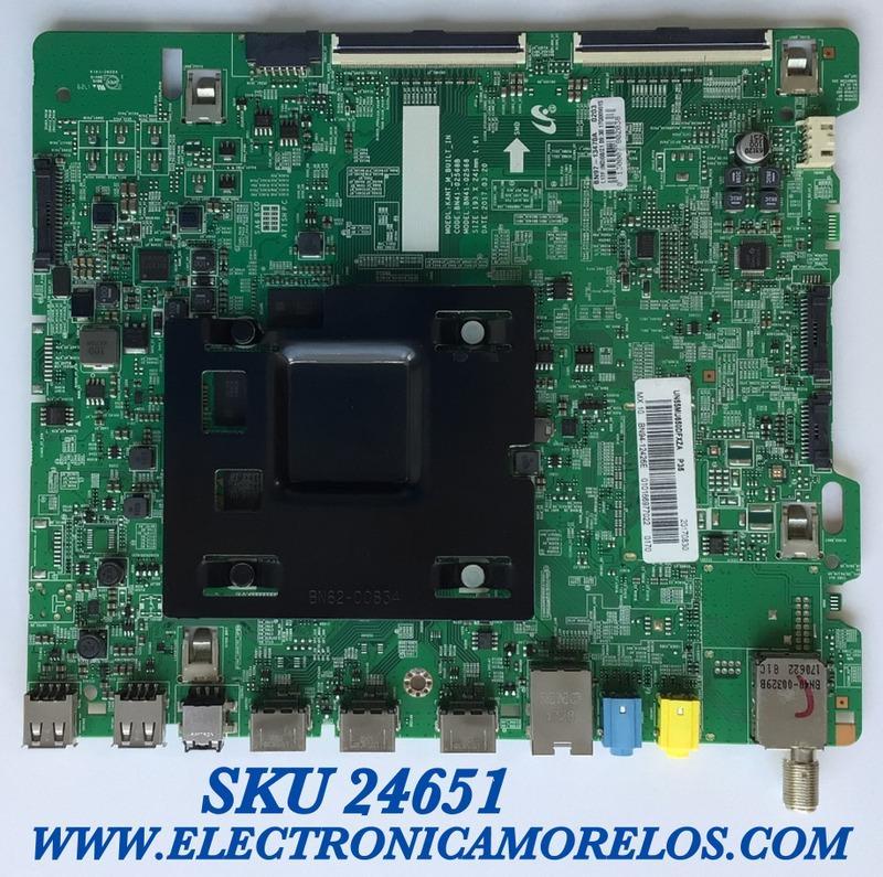 MAIN PARA SMRAT TV SAMSUNG 4K UHD CON HDR RESOLUCION (3840 x 2160) / NUMERO DE PARTE BN94-12426E / BN41-02568B / BN97-13470A / 20170830 / 010166977022 / PANEL CY-WK055HGLV2H JW35 / MODELO UN55MU650DFXZA FA01