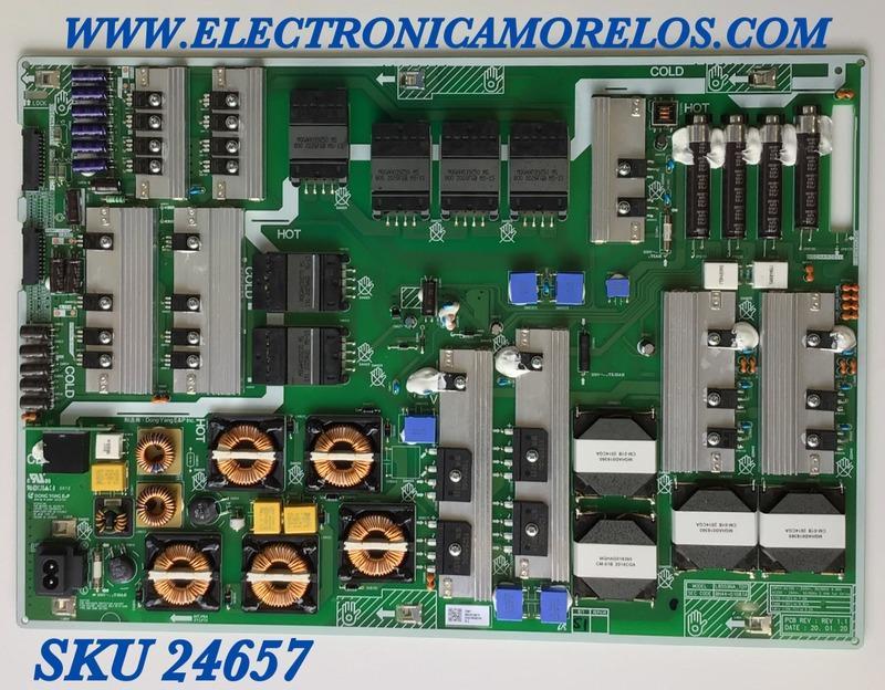 FUENTE DE PODER PARA TV SAMSUNG / NUMERO DE PARTE BN44-01081A / L85S9NA_TDY / BN4401081A / DC07N6Q0348 / PANEL CY-TT085FLAV2H NW34 / MODELO QN85Q90TAFXZA AA01