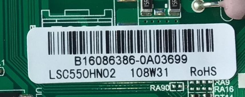 MAIN FUENTE PARA TV WESTINGHOUSE / NUMERO DE PARTE 890-M00-02N38 / TP.MS3393.PC821 / LSC550HN02 / B16086386 / WE-M16086 / PANEL T550-DXA-DLED / MODELO WD55FB1530 - Imagen 3