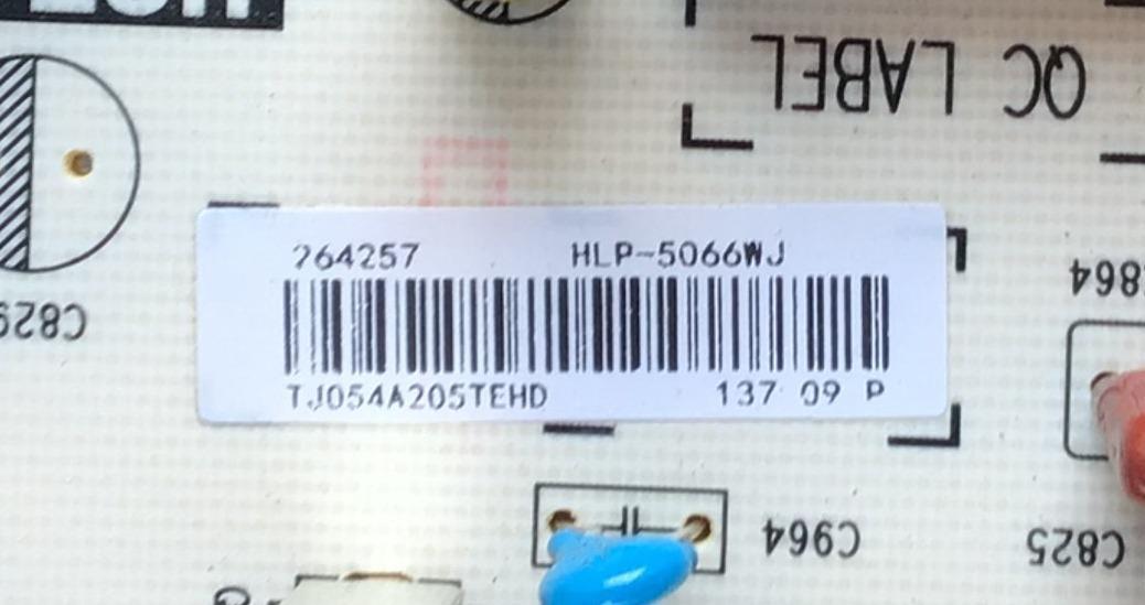 FUENTE DE PODER PARA TV HISENSE / NUMERO DE PARTE 264257 / RSAG7.820.8717/ROH / HPL-5066WJ / PANEL JHD500X3U51-TA\S0\FJ\GM\ROH / MODELO 50H8G - Imagen 3