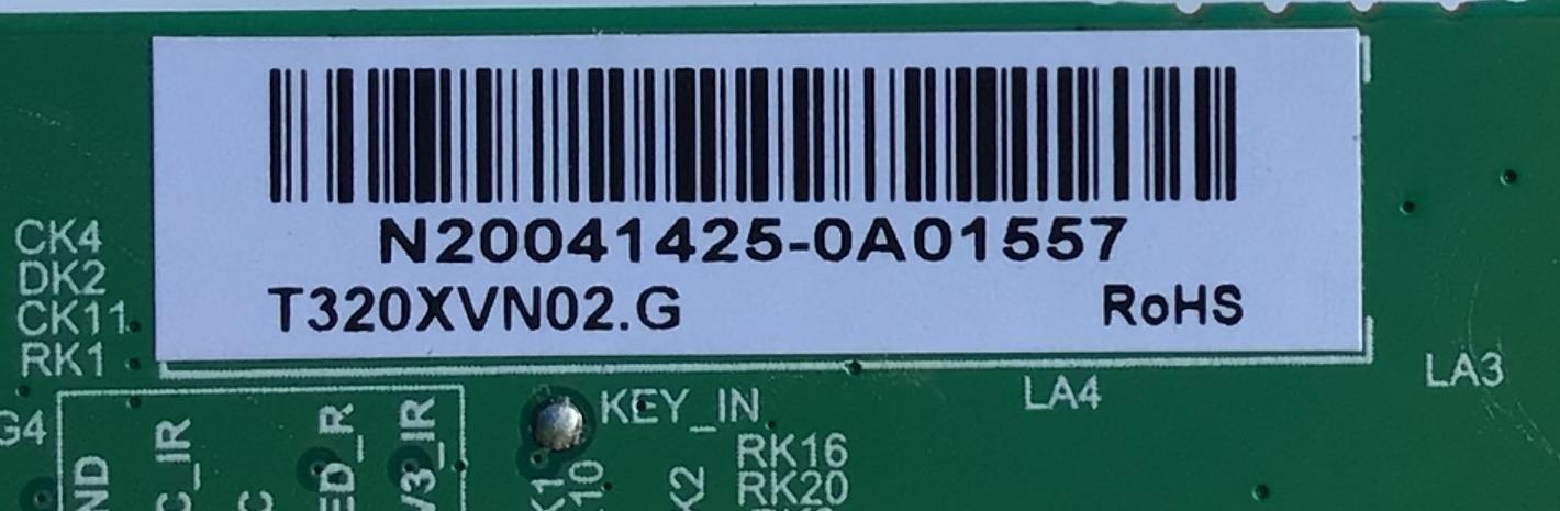 MAIN PARA TV TOSHIBA SMART HD / NUMERO DE PARTE CN2T100001H / TD.T950.67 / CN2T100001H00DWALMK16760000B / PANEL K320WDCRA-UA200A4 / DISPLAY T320XVN02.G / MODELO 32LF221U21 - Imagen 2