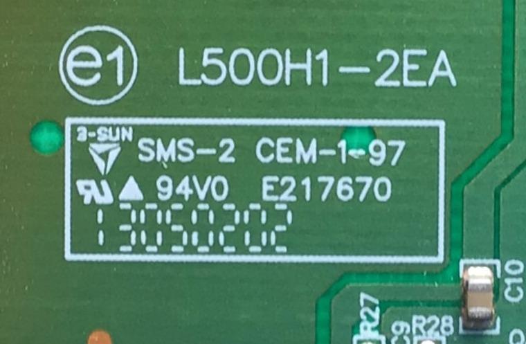 LED DRIVER PARA TV TCL / NUMERO DE PARTE 2G-D086840 / L500H1-2EA / HACMP1351718 / XNC351500BS02C / PANEL V500HJ1-LE1 Rev.C1 / MODELO LE50FHDE3010MMDAA / LE50FHDF3010TATBAA / PLDED5030A-B-RK A1311 - Imagen 2