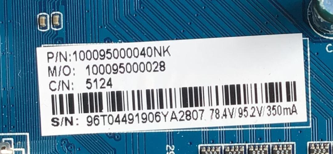 MAIN FUENTE PARA TV POLAROID SMART RESOLUCION (1920 x 1080) NUMERO DE PARTE 100095000028 / CV950XH-C42 / 0D56831922F / 100095000040NK / PANEL LSC400HN02-8 SDC / MODELO / PTV4017ILED - Imagen 2