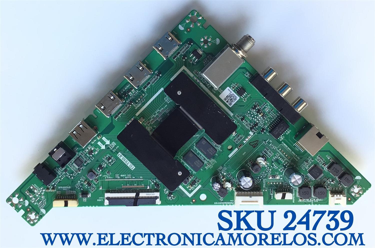MAIN PARA TV INSIGNIA SMART HD / NUMERO DE PARTE 515YT9500M03 / TD.T950.67 / A20052833 / 2010066566 / 536D3903DH310 / PANEL LC390TA2A / DISPLAY LC390TA2A / MODELO NS-39DF310NA21