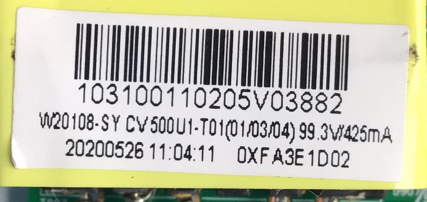MAIN-FUENTE  PARA TV WESTINGHOUSE RESOLUCION (1920 x 1080) NUMERO DE PARTE W20108-SY / TT307C3  V2 / TL2005026A / 20200526 / 1.30.01.TT307C3-00-03 / CV500U1-T01 / PANEL T500-TAF-DLED / DISPLAY CV500U1-T01 / MODELO WD50FB1200 - Imagen 3