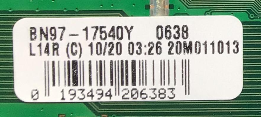 MAIN PARA TV SAMSUNG SMART QLED 4K UHD HDR RESOLUCION (3840X2160) NUM BN94-16147E / BN97-17540Y / BN41-02756C / BN41-02756 / PANEL CY-RT082HGNV1H / DISPLAY BN9650410A / BN96-50410A / MODELOS QN82Q6DTAFXZA  DA02 / QTQ6D / QTQ60F-Q82TF1 / QN82Q60TAFXZA DA02 - Imagen 2