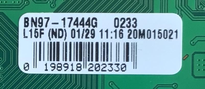 MAIN PARA TV SAMSUNG NUMERO DE PARTE BN94-16115B / BN41-02751B / BN97-17444G / DISPLAY PT430GT01-1 / BN41-02751B-000 / BN9416115B / SUSTITUTA BN96-52986A / PANEL CY-BT043HGCV1H / MODELO UN43TU7000FXZA XA08 / UN43TU700DFXZA XD18 - Imagen 2