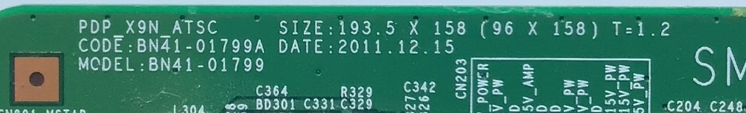  MAIN PARA TV SAMSUNG NUMERO DE PARTE BN96-23730A / BN41-01799A / BN41-01799 / BN9623730A / PANEL S51FH-YB01 / MODELO PN51E535A3FXZA TD04 - Imagen 3