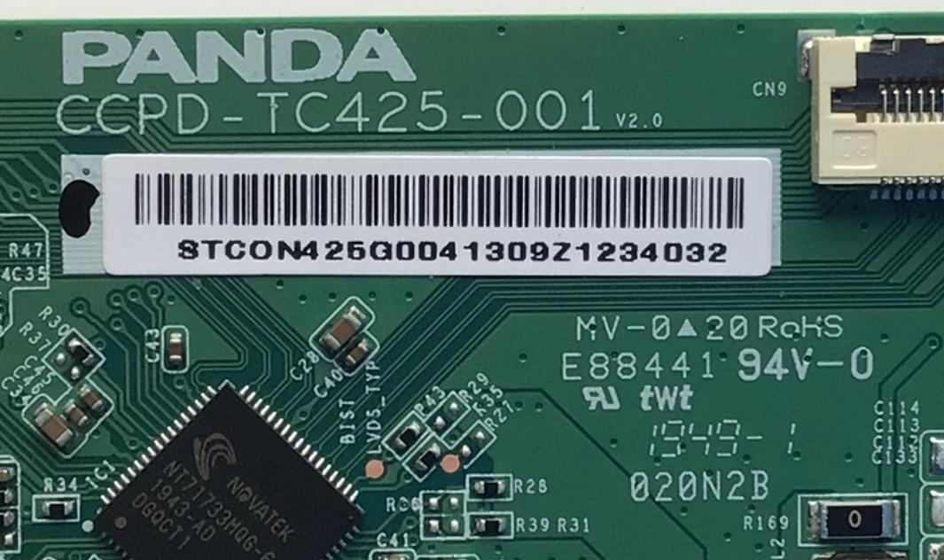 T-CON PARA TV WESTINGHOUSE·ROKU TV HD SMART TV / NUMERO DE PARTE STCON425G-004 / STCON425G004 / CCPD-TC425-001 / E88441 / PANEL CC430LV1D01 / MODELO WR43FX2019 / ((NOTA IMPORTANTE:CHECAR QUE EL PANEL Y MODELO CORRESPONDA CON SU TELEVISION) - Imagen 2