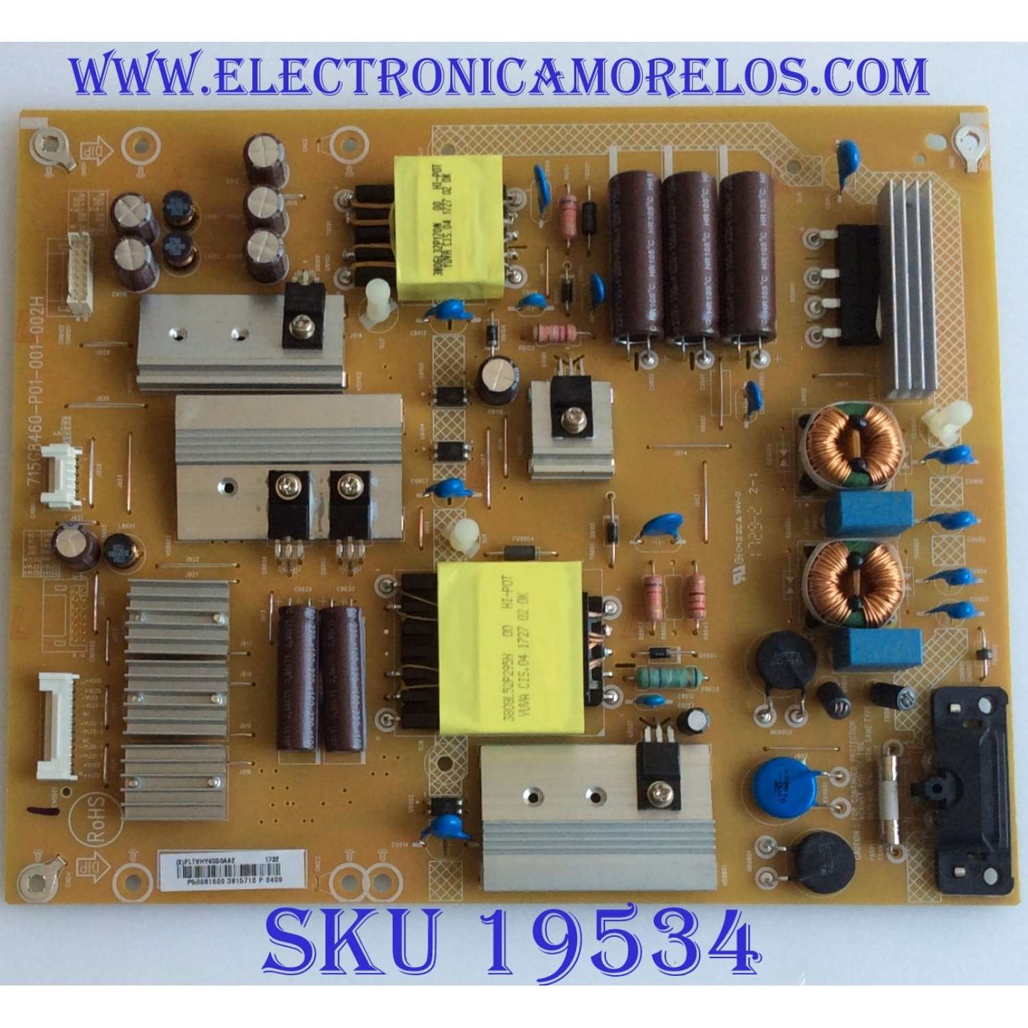 FUENTE DE PODER / VIZIO / PLTVHY403GAA2 / 715G8460-P01-001-002H / (X)PLTVHY403GAA2 / MODELOS D50-E1 LTCWVTMT / E50-E1 LTM7WVST