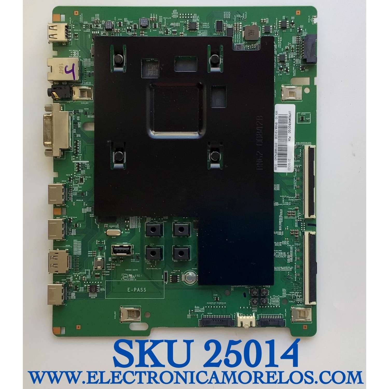 MAIN PARA TV SAMSUNG 4K UHD RESOSLUCION (3840 x 2160) NUMERO DE PARTE BN94-13123E / BN97-14601A / BN9413123E / BN41-02655A / 20190123 / 010196874243 / MODELO LH75QMNEBGC/GO