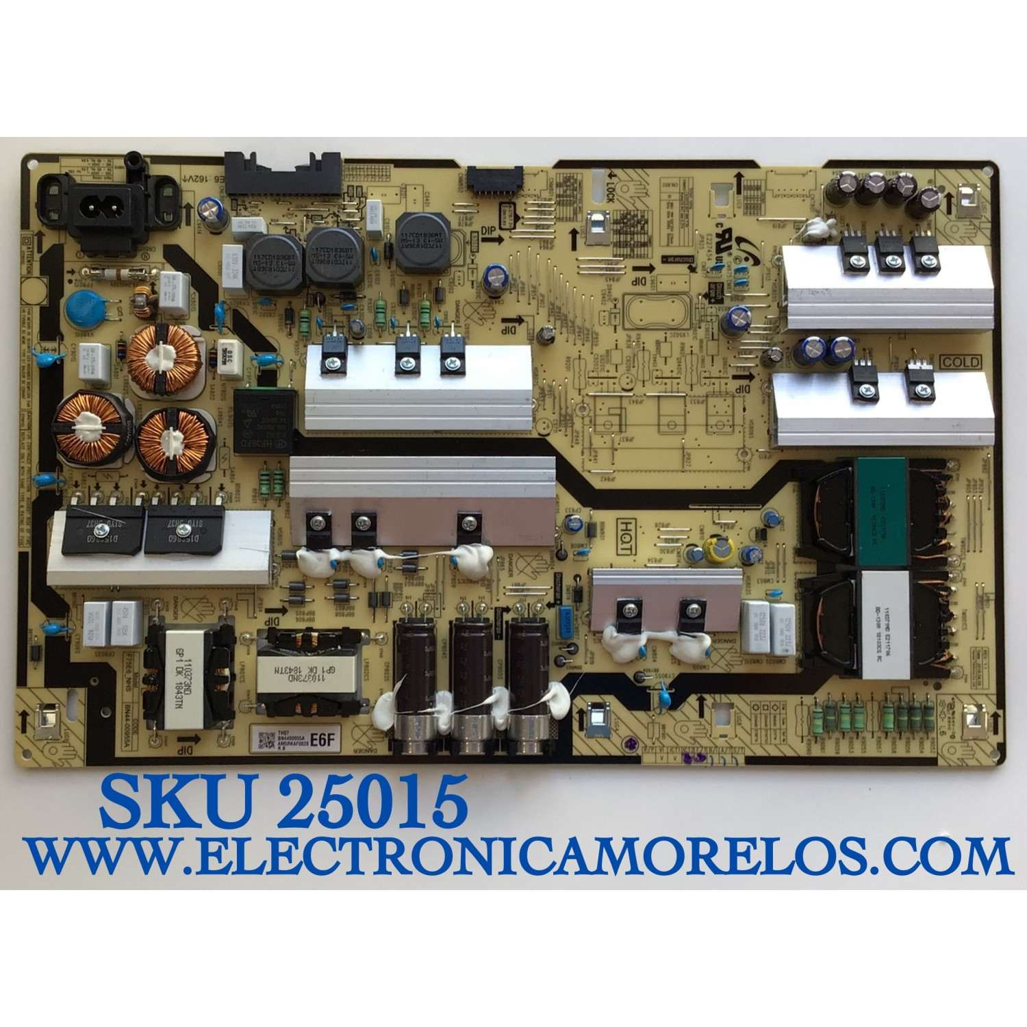 FUENTE DE PODER PARA TV SAMSUNG NUMERO DE PARTE BN44-00955A / BN4400955A / F75E6_NHS / AM5RKAF0828 / MODELO LH75QMNEBGC/GO