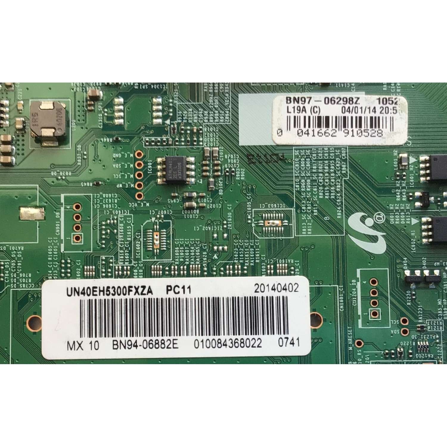 MAIN ORIGINAL PARA TV SAMSUNG / NUMERO DE PARTE BN94-06882E / BN41-01812A / BN97-06298Z /BN9406882E / 20140402 / 010084368022 / PANEL CY-DF400BGLV1H / MODELO UN40EH5300FXZA - Imagen 2