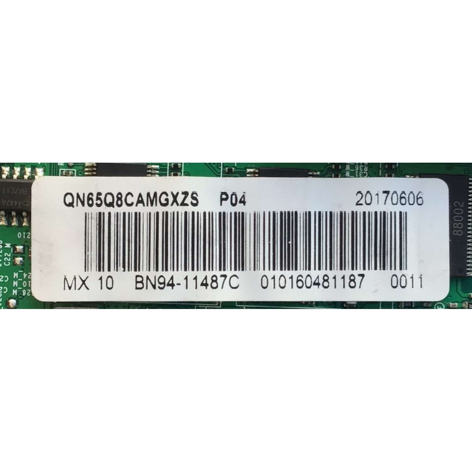 MAIN PARA TV SAMSUNG NUMERO DE PARTE BN94-11487C / BN41-02572A / BN97-12396A / BN9411487C / 20170606 / 010160481187 / MODELO  QN65Q8CAMGXZS - Imagen 2