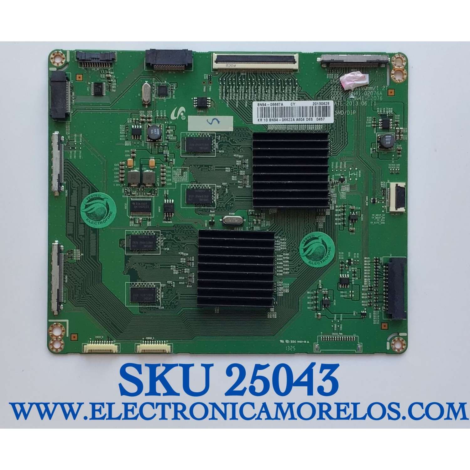 TARJETA FRC PARA TV SAMSUNG NUMERO DE PARTE BN94-06622A / BN41-02076A / BN41-02076 / BN9406622A / MODELO UN65F9000AFXZA