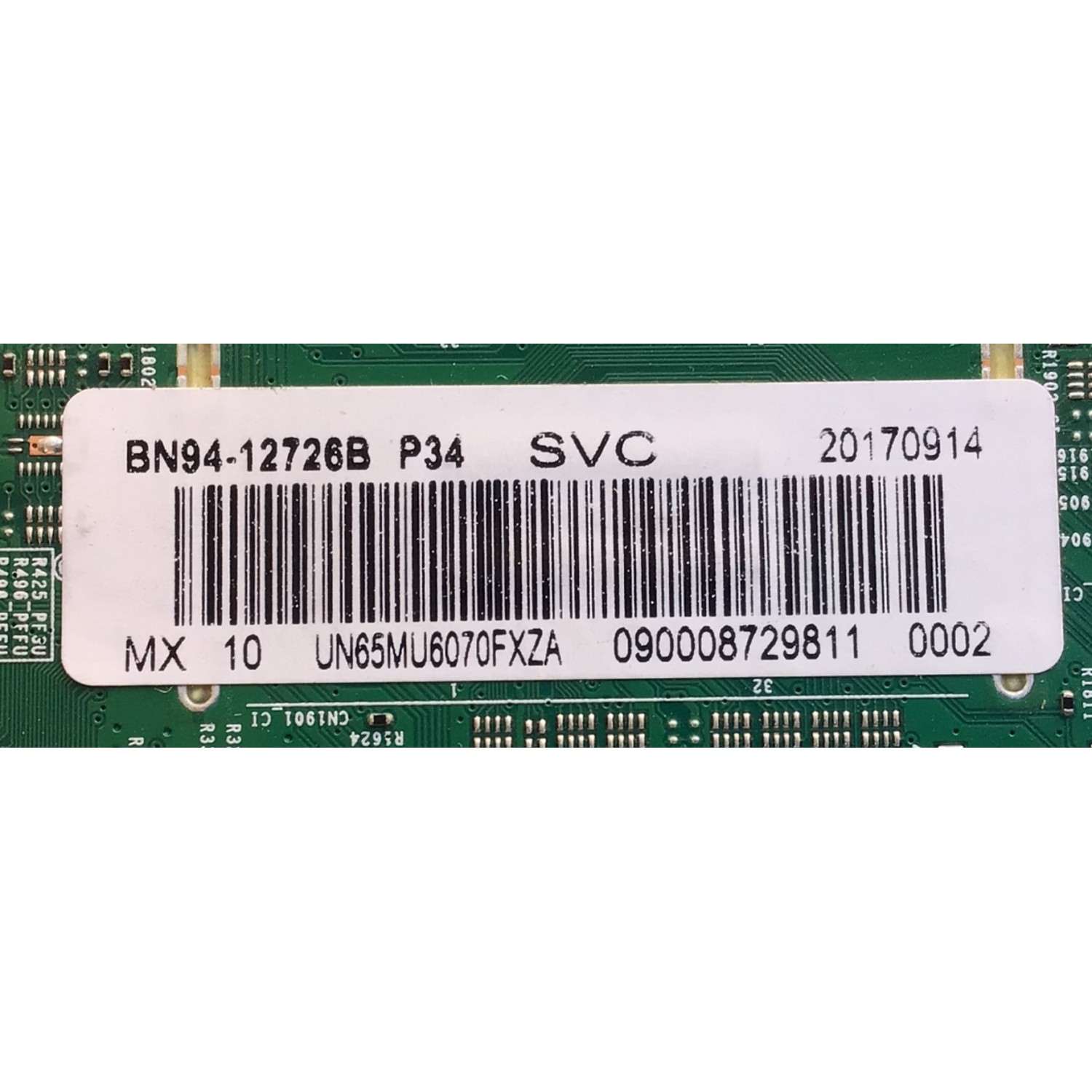 MAIN PARA TV SAMSUNG NUMERO DE PARTE BN94-12726B / BN41-02568B / BN41-02568 / BN97-12963R / BN9412726B / MODELO UN65MU6070FXZA - Imagen 2