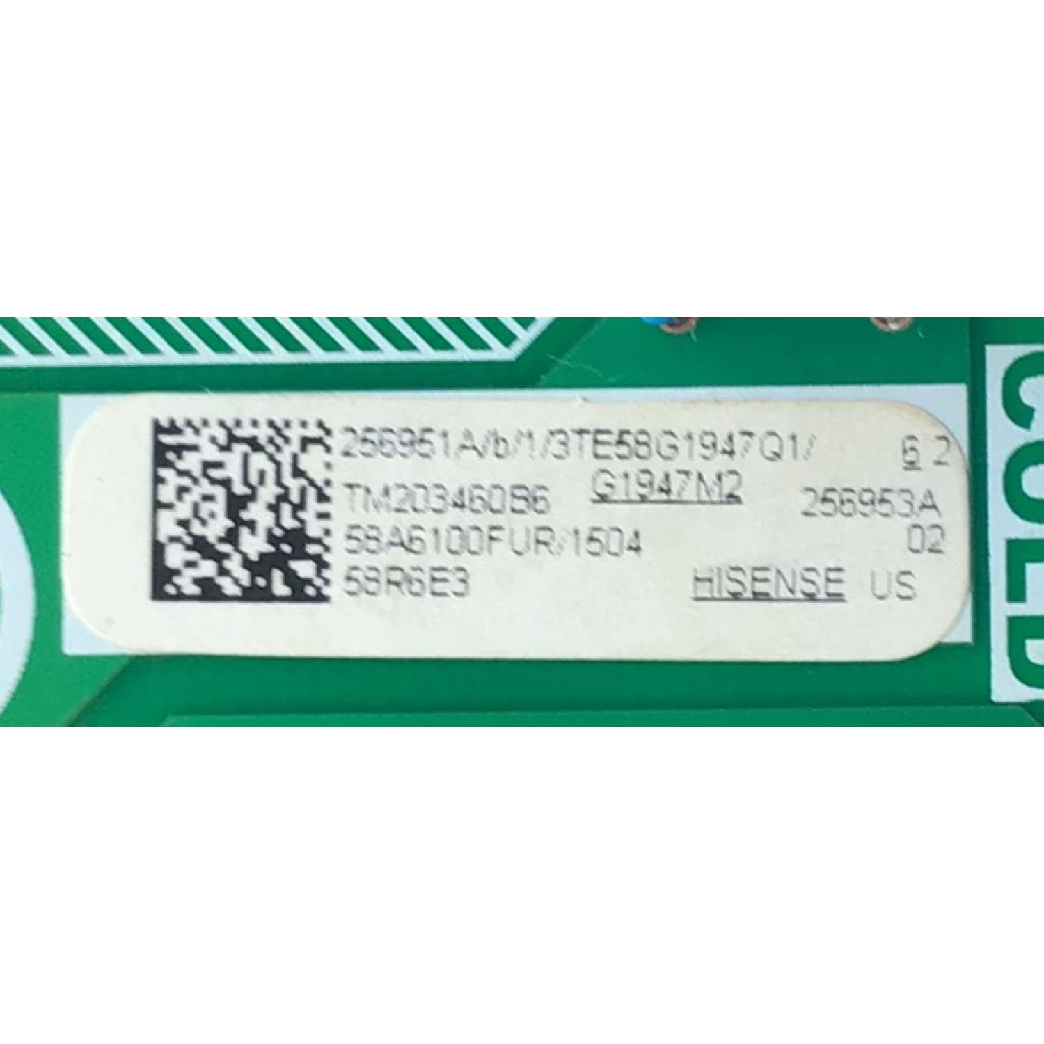 MAIN FUENTE PARA TV HISENSE / NUMERO DE PARTE 256951 / RSAG7.820.9196/ROH / 256953 / 3TE58G1947Q1 / TM203460B6 / 58A6100FUR/1504 / PANEL CV580U1-T01 / MODELO 58R6E3 - Imagen 3