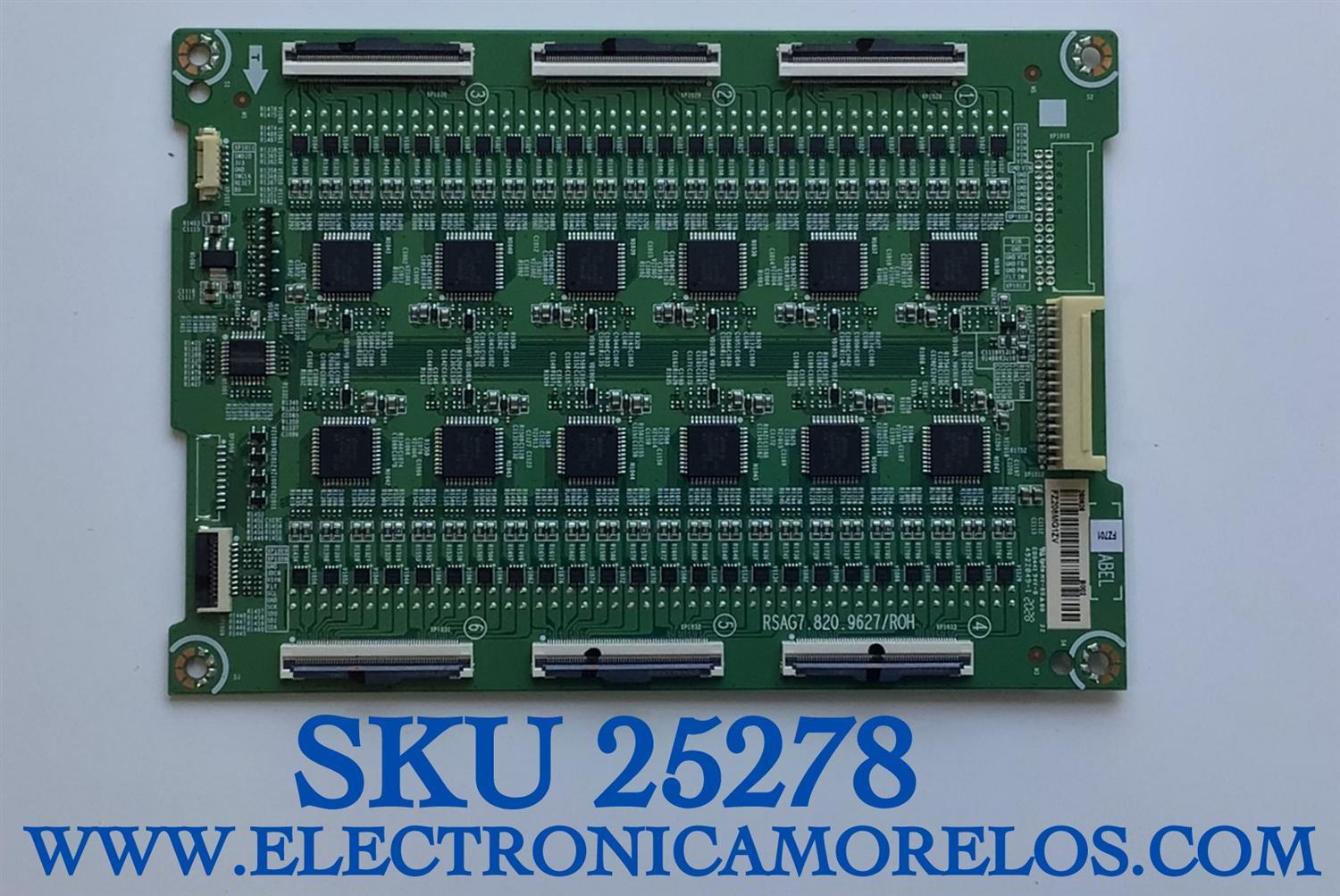 LED DRIVER PARA TV HISENSE NUMERO DE PARTE 260626 / RSAG7.820.9627/ROH / B002 / FZ208MG1ZV / PANEL HD650X6U51\S0\FJ\GM\ROH / MODELO 65H9G