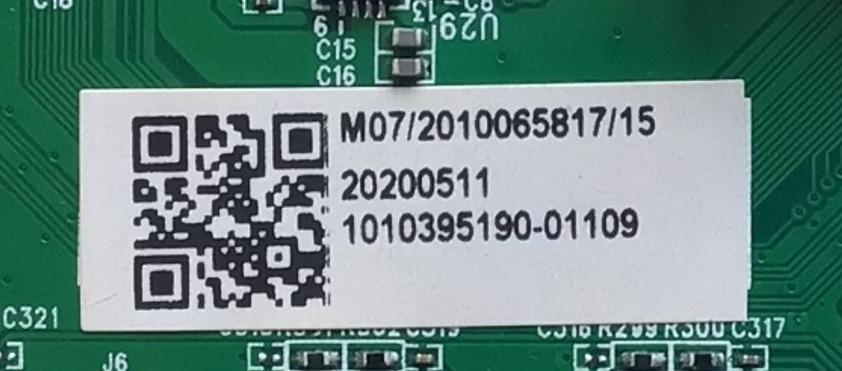 MAIN PARA TV WESTINGHOUSE NUMERO DE PARTE WR43FX2019 / MS16010-ZC01-01 / M07/2010065817/15 / 20200511 / 1010395190-01109 / MODELO WR43FX2019 - Imagen 2