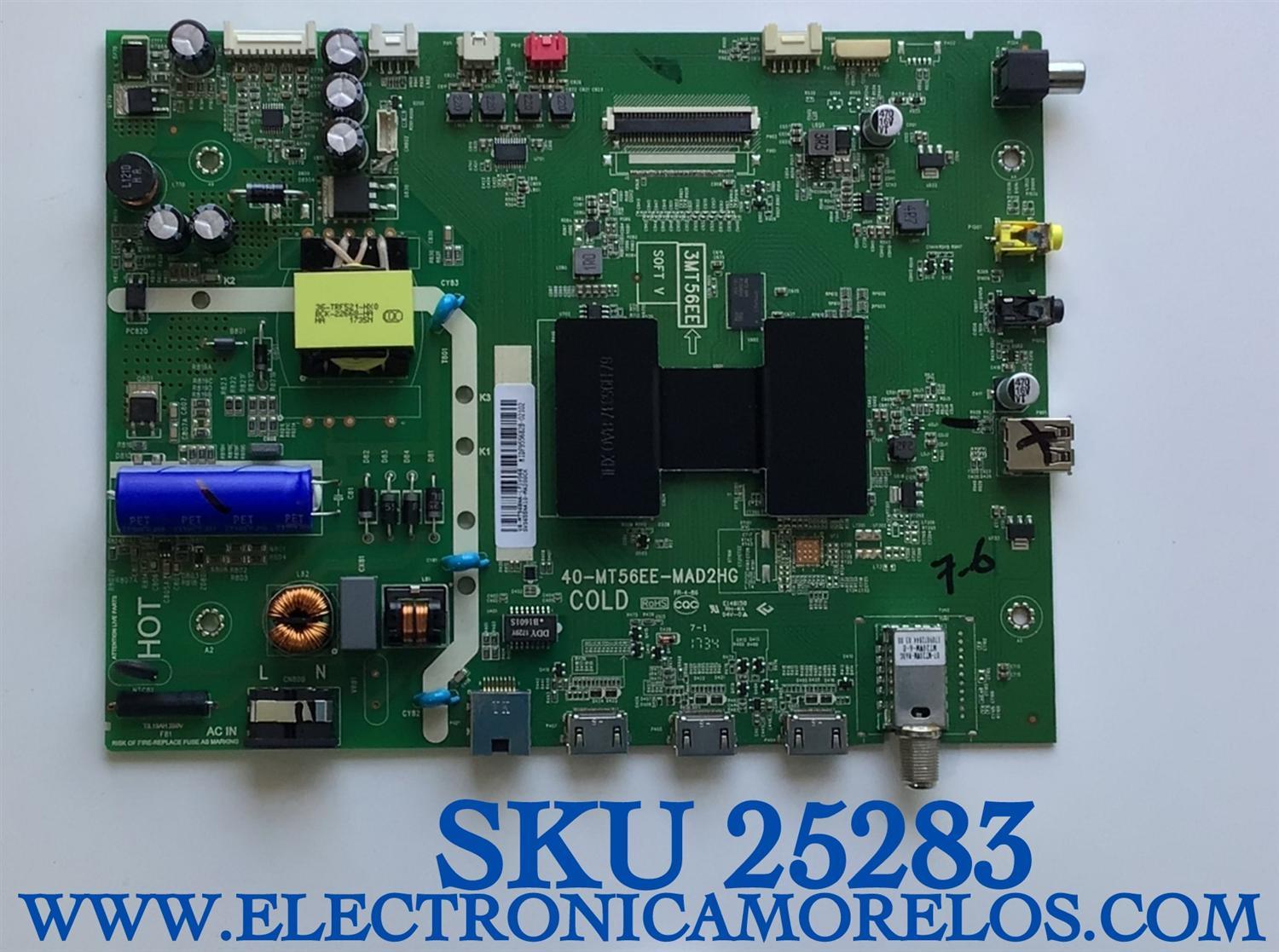 MAIN FUENTE PARA TV ATVIO  / SVS655NA10-MA200CK / 40-MT56EE-MAD2HG / 3MT56EE / V8-MT56BNA-LF1V066 / MIDF955682B-02102 / MODELO ATV-32SM / ES UTILIZADA EN DIFERENTES MARCAS Y MODELOS / ENTRAR A DESCRIPCIÓN DEL PRODUCTO