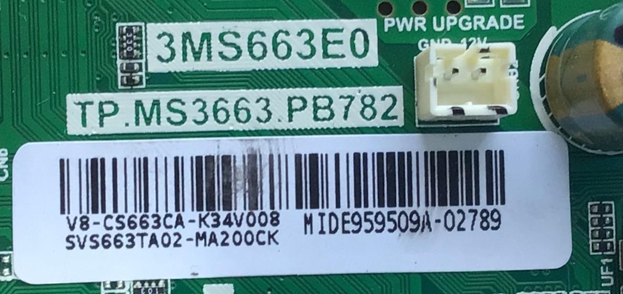 MAIN FUENTE (COMBO) PARA TV TCL / NUMERO DE PARTE SVS663TA02-MA200CK / TP.MS3663.PB782 / 3MS663E0 / V8-CS663CA-K34V008 / MIDE959509A / ESTA TARJETA ES CHINA Y ES UTILIZADA EN DIFERENTES MARCAS Y MODELOS / ENTRAR A DESCRIPCIÓN DEL PRODUCTO - Imagen 2