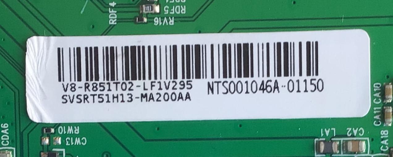 MAIN PARA TV TCL / NUMERO DE PARTE SVSRT51H13-MA200AA / 40-RT51H1-MAD2HG / RT2851 / V8-R851T02-LF1V295  / NTS001046A-01150 / ESTA TERJETA ES CHINA Y ES UTILIZADA EN DIFERENTES MARCAS Y MODELOS / ENTRAR A DESCRIPCIÓN DEL PRODUCTO /  - Imagen 2
