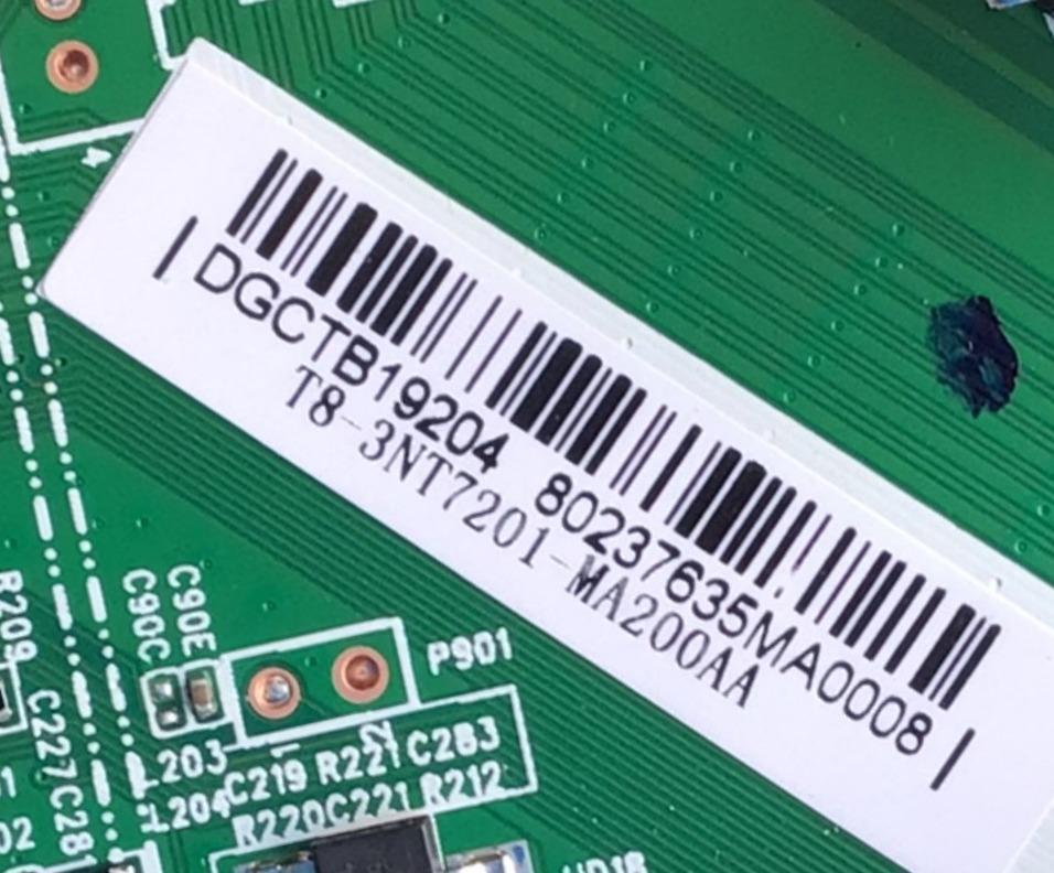 MAIN FUENTE PARA TV TCL / NUMERO DE PARTE DGCTB19204 / 40-3NT63M-MAB2HG / V8-NT563NA-LF1V301 / 20190117 / T8-3NT7201-MA200AA / MODELO DE 43'' - Imagen 4