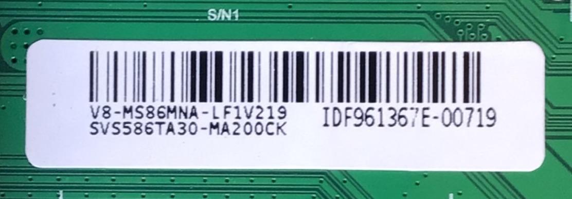 MAIN PARA TV JVC / SVS586TA30-MA200CK / 1MS586C2ISA / T.MS6586.U782 / V8-MS86MNA-LF1V219 / IDF961367E-00719 / ESTA TARJETA ES CHINA Y ES UTILIZADA EN DIFERENTES MARCAS Y MODELOS / ENTRAR A DESCRIPCIÓN DEL PRODUCTO  - Imagen 2