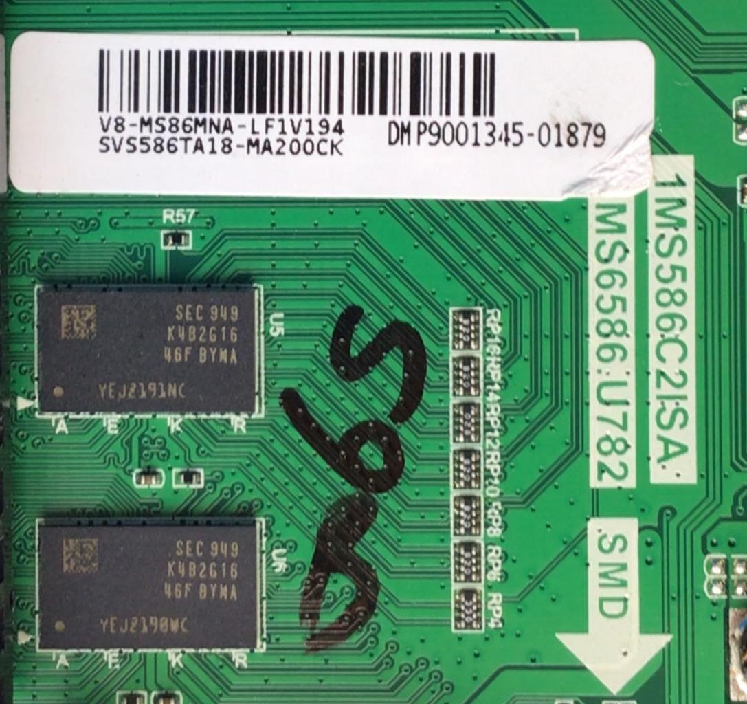 MAIN PARA TV PHILIPS / PIONEER SVS586TA18-MA200CK / 1MS586C2ISA / T.MS6586.U782 / V8-MS86MNA-LF1V194 / V8-MS86MNA-LF1V156 / DMP9001345-01879  / MODELO 55PFL5504 /  - Imagen 2