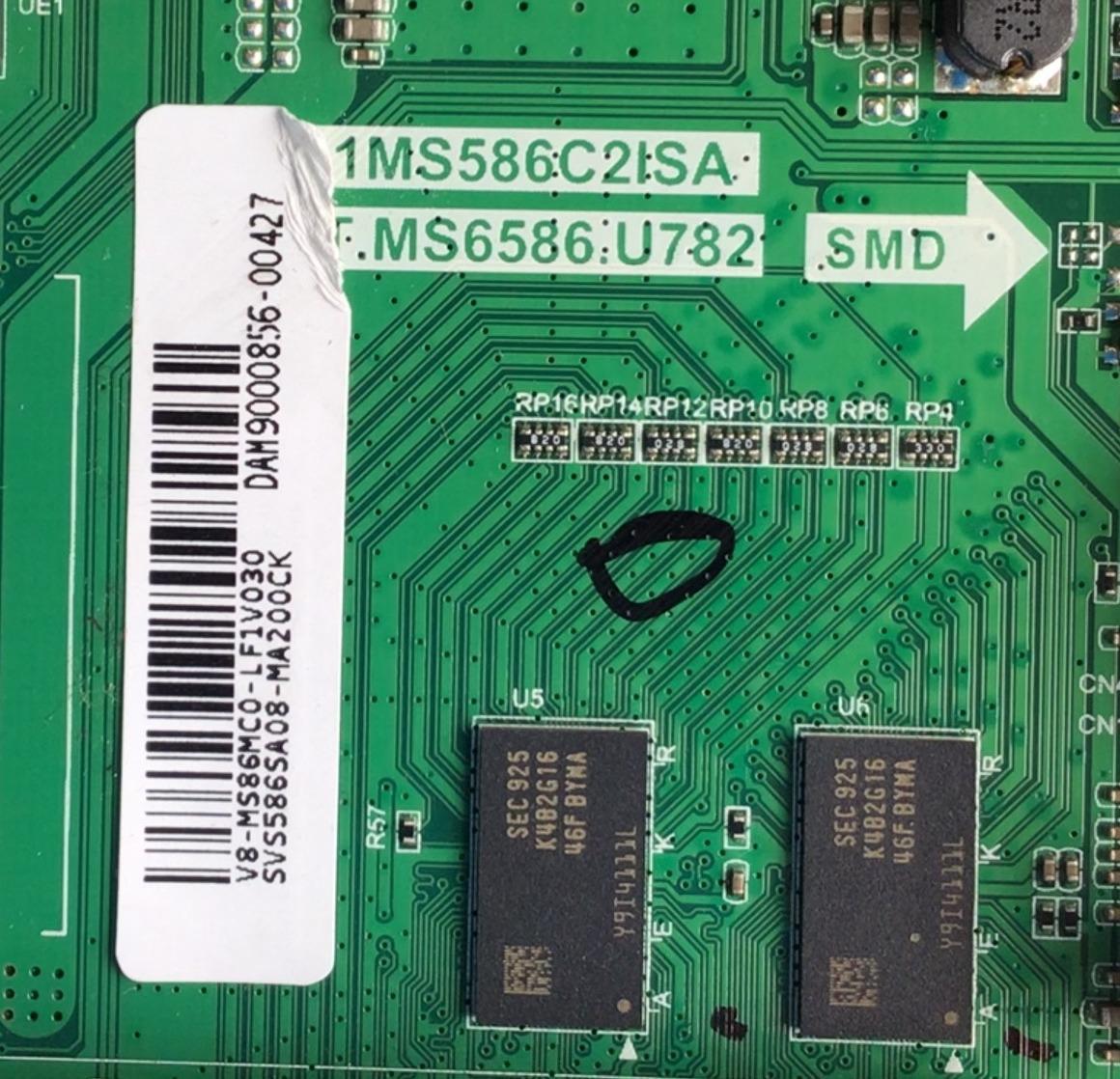 MAIN PARA TV PIONEER / SVS586A08-MA200CK / 1MS586C2ISA / T.MS6586.U782 / V8-MS86MC0-LF1V030 / DAM9000856-00427 / ESTA TARJETA ES CHINA Y ES UTILIZADA EN DIFERENTES MARCAS Y MODELOS / ENTRAR A DESCRIPCIÓN DEL PRODUCTO  - Imagen 2