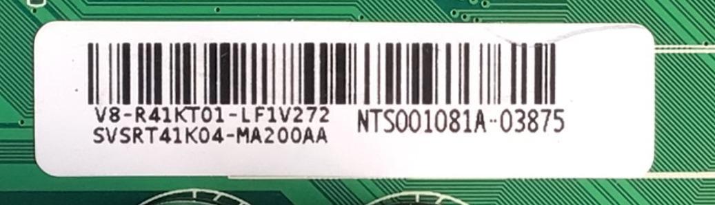 MAIN FUENTE PARA TV TCL / NUMERO DE PARTE SVSRT41K04-MA200AA / TPD.RT2841.PB772 / RTK2841 / V8-R41KT01-LF1V245 / NTS001017A-01655 / SUSTITUTA 02-SHY41KA-CKCA01 / 08-RT41K18-MA200AA / DISPLAY V400HJ6 / MODELO 40A325  - Imagen 3