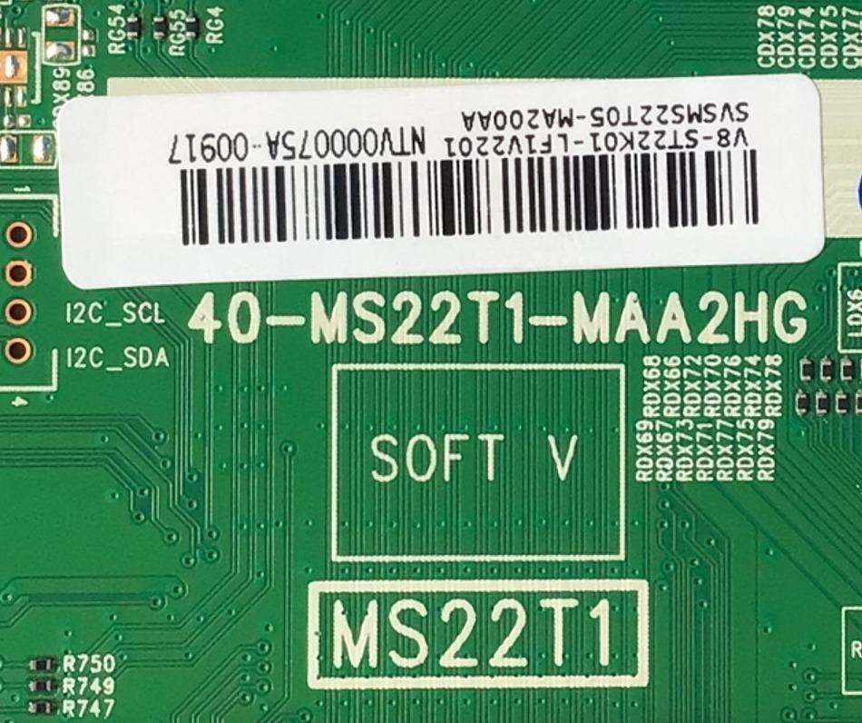 MAIN PARA TV TCL / NUMERO DE PARTE  SVSMS22T05-MA200AA / 40-MS22T1-MAA2HG / MS22T1 / V8-ST22K01-LF1V2201 / NTV000075A-00917 /  MODELO 43S425 / UTILIZADA EN DIFERENTES MARCAS Y MODELOS / ENTRAR A DESCRIPCIÓN DEL PRODUCTO  - Imagen 2