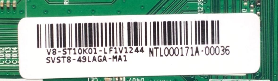 MAIN PARA TV TCL / NUMERO DE PARTE SVST8-49LAGA-MA1 / 40-MST10S-MAE4HG / MST10S / 7306-41-7M / V8-ST10K01-LF1V1244 / NTL000171A-00036 / ESTA TARJETA ES CHINA Y ES UTILIZADA EN DIFERENTES MARCAS Y MODELOS / ENTRAR A DESCRIPCIÓN DEL PRODUCTO  - Imagen 3