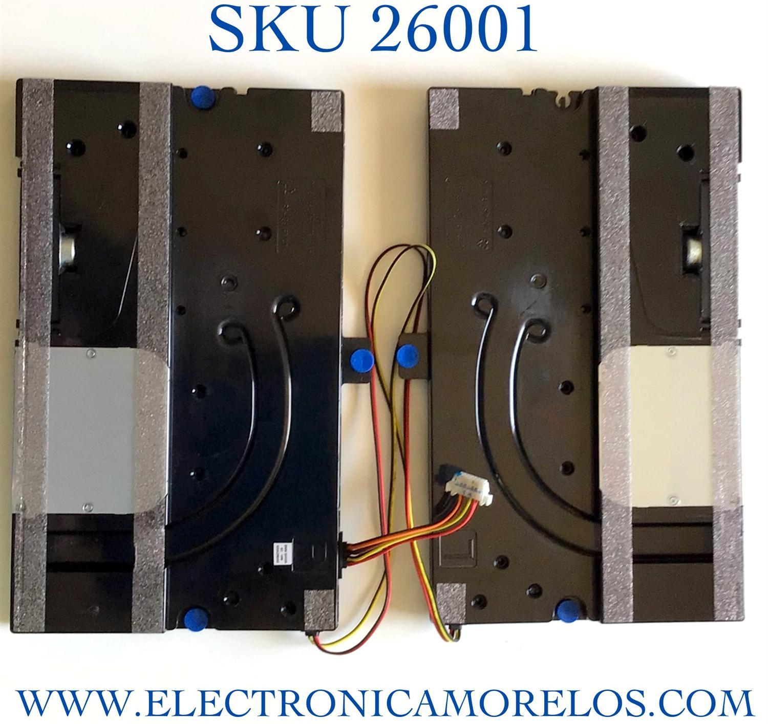 KIT DE BOCINAS (2 PIEZAS) PARA TV SAMSUNG NUMERO DE PARTE BN96-50550A / BN63-18622X  / BN63-18621X / BN9650550A / 50550A / PANEL CY-TT055FMAV4H / MODELO QN55Q80TAFXZA AC02 / QN55Q80TAF