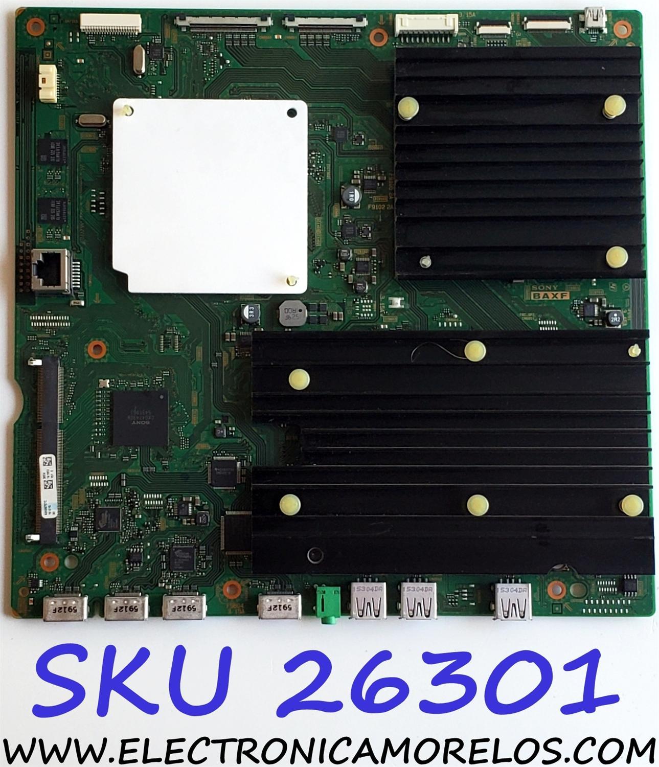 MAIN PARA TV SONY BRAVIA 4K·UHD SMART TV / NUMERO DE PARTE A2039757C 365 / 1-893-272-21 / A-2039-757-C 365 / 189327221 / PANEL YD4S650DTU01 / MODELO XBR65X950B / XBR-65X950B