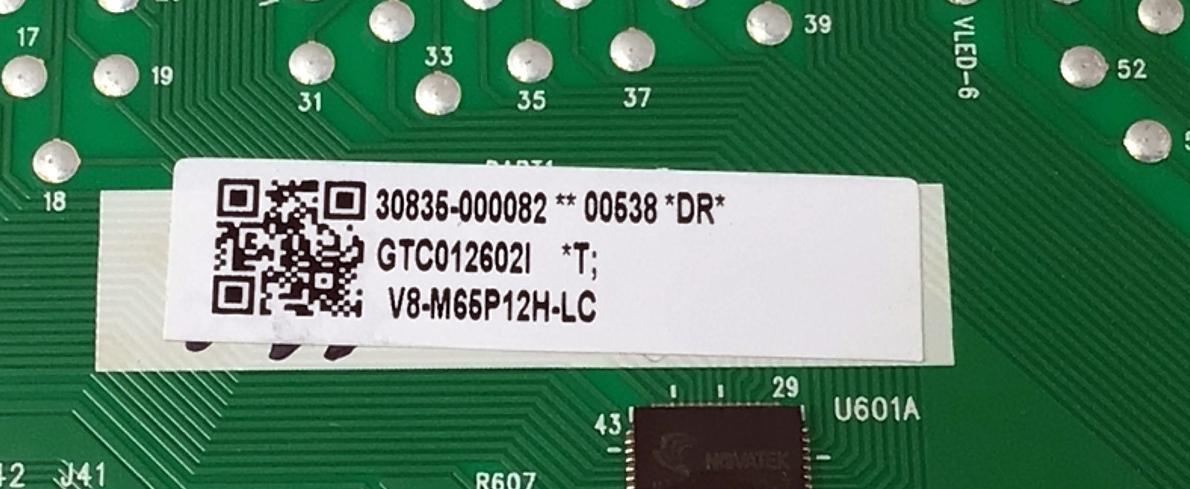 LED DRIVER PARA TV TCL QLED / NUMERO DE PARTE 308035-000082 / 40-65P12G-DRA1AG / 11605-500058 / D65P12G / V8-M65P12H-LC / GTC012602I / PANEL LVU650NDJL CD9W28 V1 / DISPLAY ST6451D08-5 VER.2.1 / MODELO 65Q750G - Imagen 4