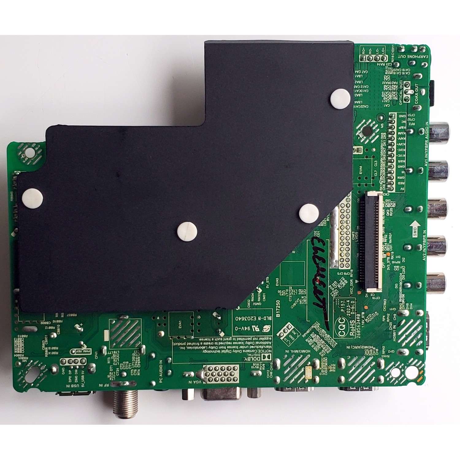 MAIN FUENTE ((COMBO)) PARA TV ELEMENT / NUMERO DE PARTE 260104016670 / TP.MS3553.PB819 / E203640 / 2605634A0 / DISPLAY PT320AT03-1 VER.1.9 / MODELO 32'' - Imagen 3