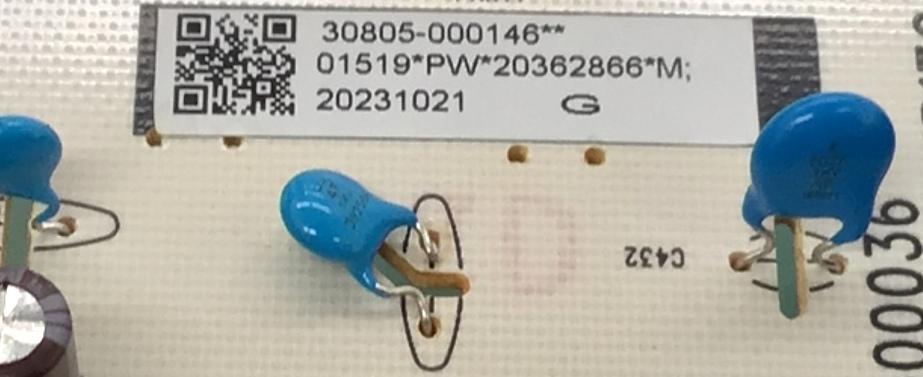 FUENTE DE PODER PARA TV TCL ORIGINAL / NUMERO DE PARTE 30805-000146 / 40-L30XW4-PWB1ZG / 11601-500036 / E56334 / L30WX / 20362866 / 20231021 / PANEL LVU650NDEL CS9W72 V1 / DISPLAY ST6451D06-3 VER.2.1 / MODELOS 65Q650G / 65Q670G / 75S470G / 65Q550G - Imagen 3