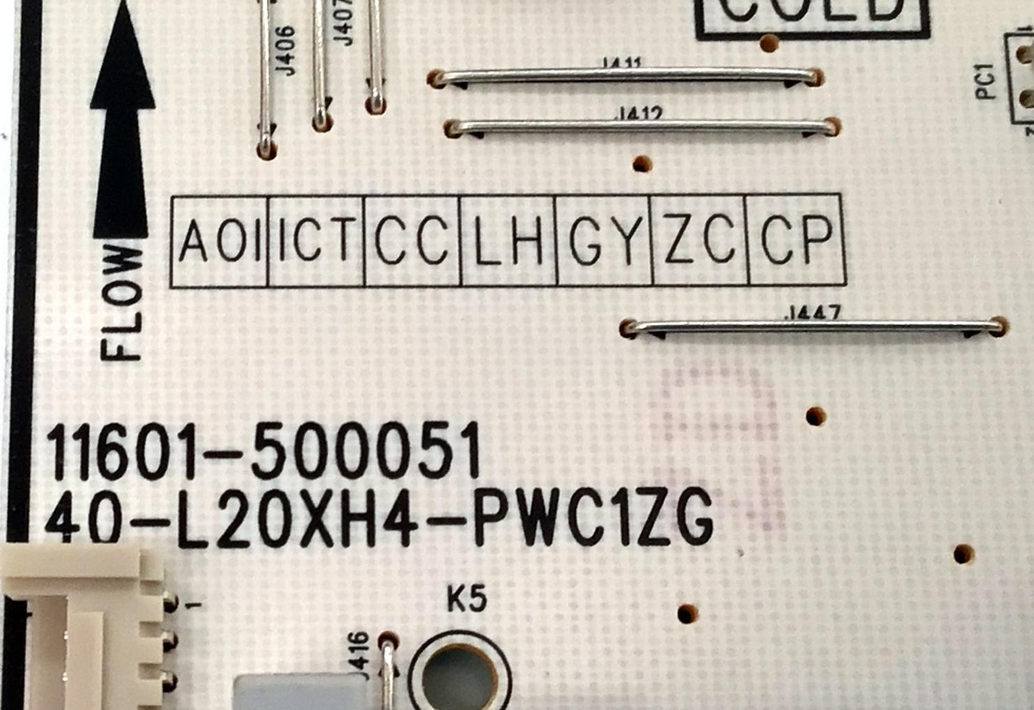 FUENTE DE PODER PARA TV TCL QLED / NUMERO DE PARTE 30805-000316 / 40-L20XH4-PWC1ZG / 11601-500051 / L20XW / E148158 / 20230803 / 20358990 / DISPLAY ST5461D18-2 VER.2.1 / MODELO 55Q550G - Imagen 2