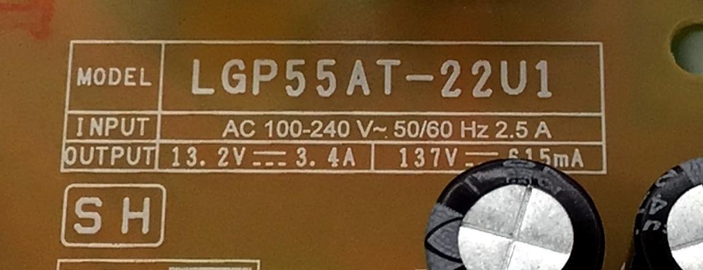 FUENTE DE PODER PARA TV LG ORIGINAL / NUMERO DE PARTE EAY65895569 / LGP55AT-22U1 / 65895569 / TN4165895569 / TN4165895569(1.0) / PANEL NC550TQG-VHKHA / DISPLAY PT550GT07-1 VER.1.0 / MODELOS 55UR8750PSA / 55UR8000AUA / 55UT7550AUA / 55UM670H0UA / 55UR7800PSM  - Imagen 4