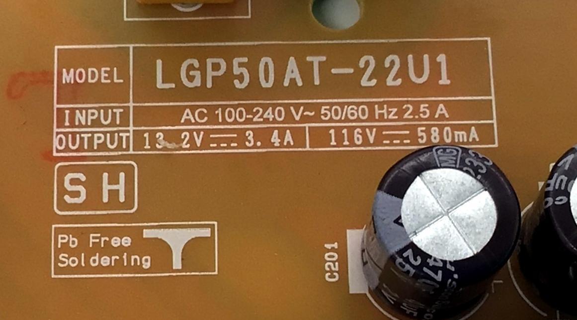 FUENTE DE PODER ORIGINAL PARA TV LG / NUMERO DE PARTE EAY65895570 / LGP50AT-22U1 / TN4165895570 / 65895570 / TN4165895570(1.0) / PANEL NC500TQG-VXKHC / DISPLAY V500DJ7-QE1 B REV.C9 / MODELOS 50UR7800PSB / 50UR8000AUA / 50UM670H0UA / 50UR7800PSM - Imagen 3