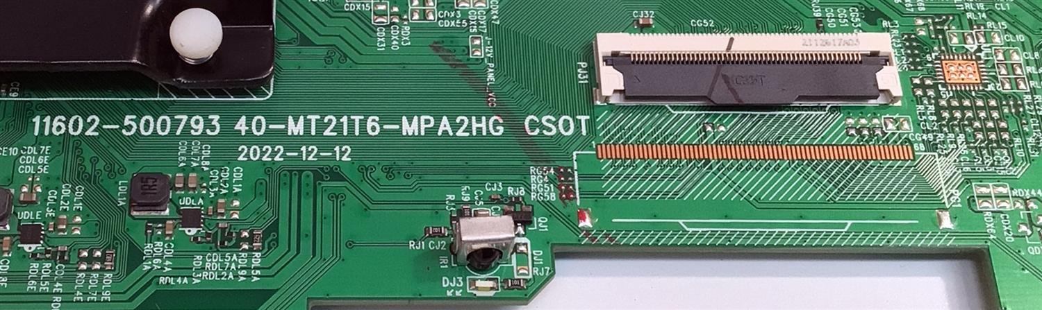 MAIN FUENTE COMBO PARA TV TCL ORIGINAL GOOGLE TV / NUMERO DE PARTE 30800-000926 / 30801-000902 / 40-MT21T6-MPA2HG / 11602-500793 / MT21T6 / MT9221 / V8-T221T04-LF / GNB002134A / PANEL LVF400NDEL MJ9W03 V2 / DISPLAY V400HJB-P03 C3 / MODELO 40S350G - Imagen 4