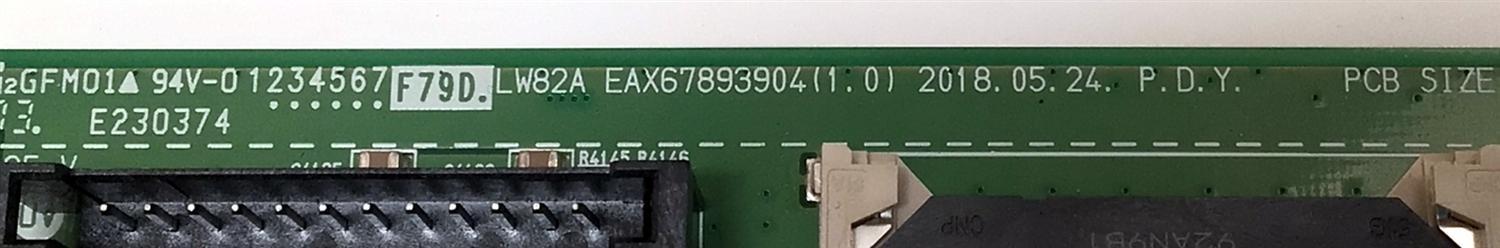 MAIN PARA TV/MONITOR COMERCIAL LG / NUMERO DE PARTE EBT64865901 / EAX67893904(1.0) / 87101004 / 64865901 / EAX67893904 / PANEL LD550EUE (FH)(B1) / MODELO 55SM5KE-BJ / 55SM5KE-BJ.AUSSLJM - Imagen 3
