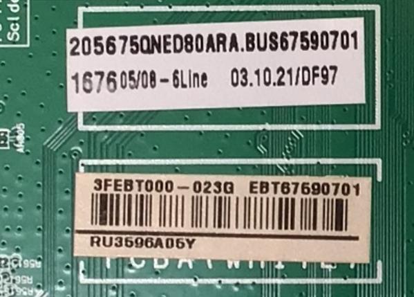 MAIN ORIGINAL PARA TV LG QNED 4K UHD HDR SMART TV / NUMERO DE PARTE EBT67590701 / EAX69950706 / EAX69950706(1.0) / 67590701 / PANEL NC750EQH-ABMH1 / DISPLAY HV750QUB-E7F / MODELO 75QNED80ARA / 75QNED80ARA.BUSFLKR - Imagen 2