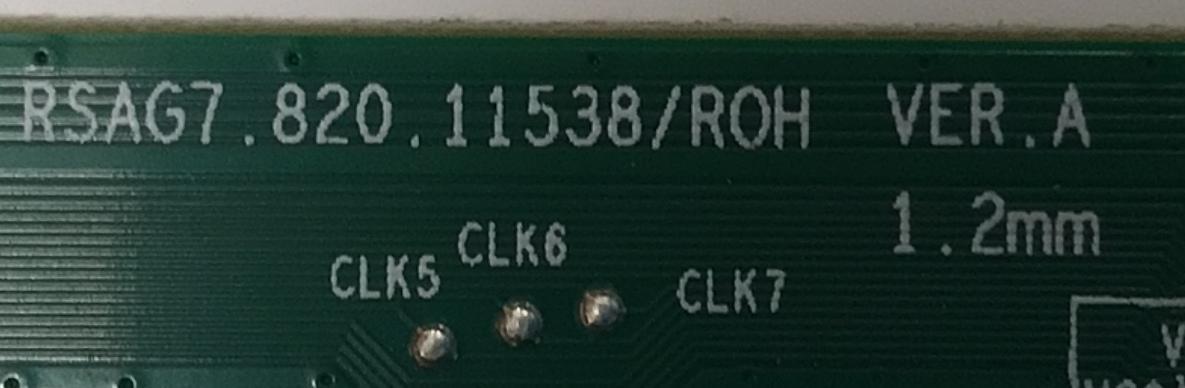 T-CON ORIGINAL PARA TV HISENSE / NUMERO DE PARTE 313182 / RSAG7.820.11538/ROH VER.A / 316998 / TX229AZ1SL / H41802PNK85A2 / CQC2 / PANEL HD550Y1U72-T0L2 / DISPLAY HV550QUB-F70 REV.2.0 / MODELO 55A65HV / 55A6GV / 55A6GV 55A53FUV - Imagen 3